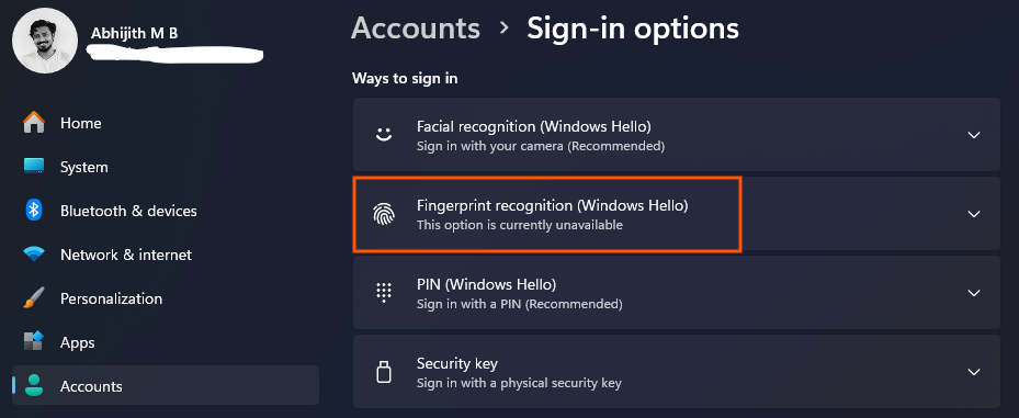 Windows Hello теперь поддерживает внешние сканеры отпечатков пальцев