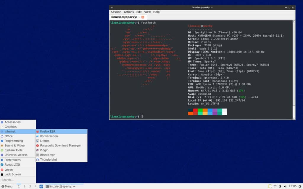 SparkyLinux 2026.09 LXQt Edition