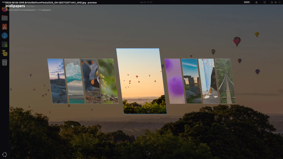 Wallpapi предлагает необычный способ смены обоев в GNOME