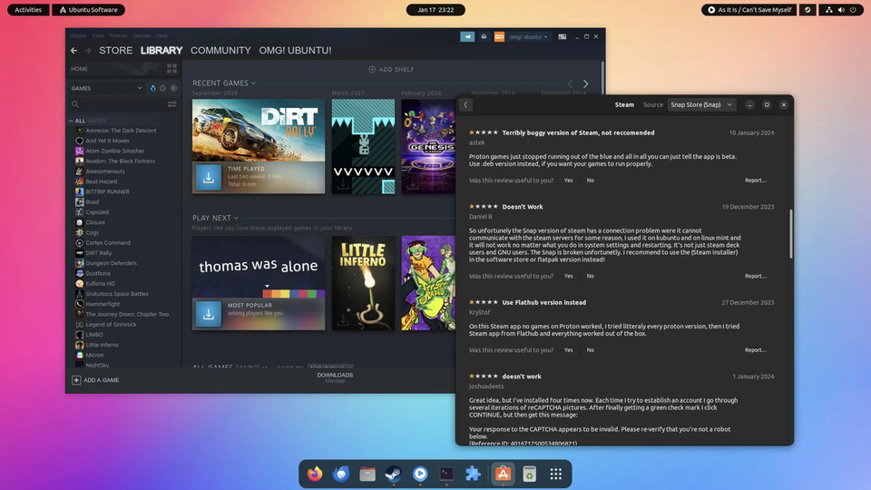 Canonical выпустила стабильную версию Steam Snap для ARM64