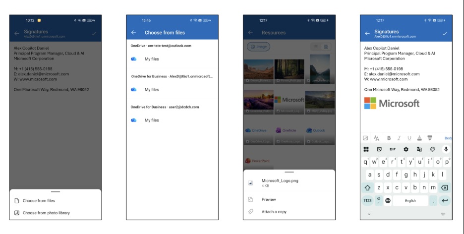 Outlook для Android и iOS с интеграцией OneDrive