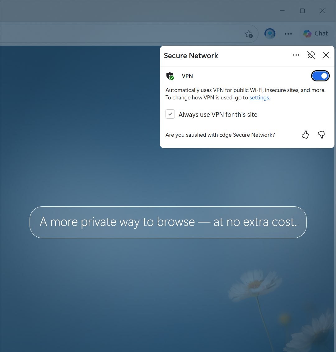 Включённый VPN в Edge Secure Network