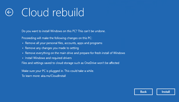 Что происходит после Cloud Rebuild