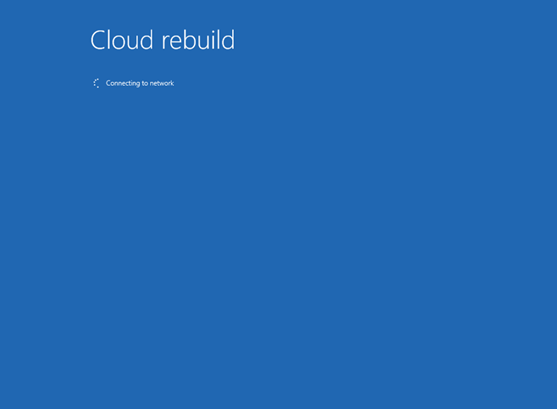 Cloud Rebuild подключается к сети