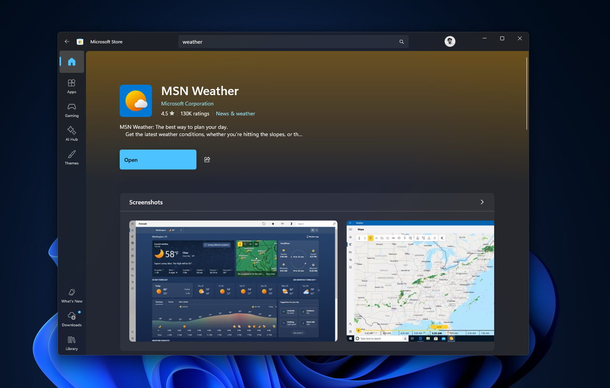 MSN Weather в Microsoft News