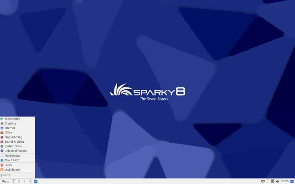 Sparky Linux 8.4 с окружением LXQt