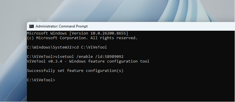 Идентификатор ViVeTool для включения Low Latency Profile