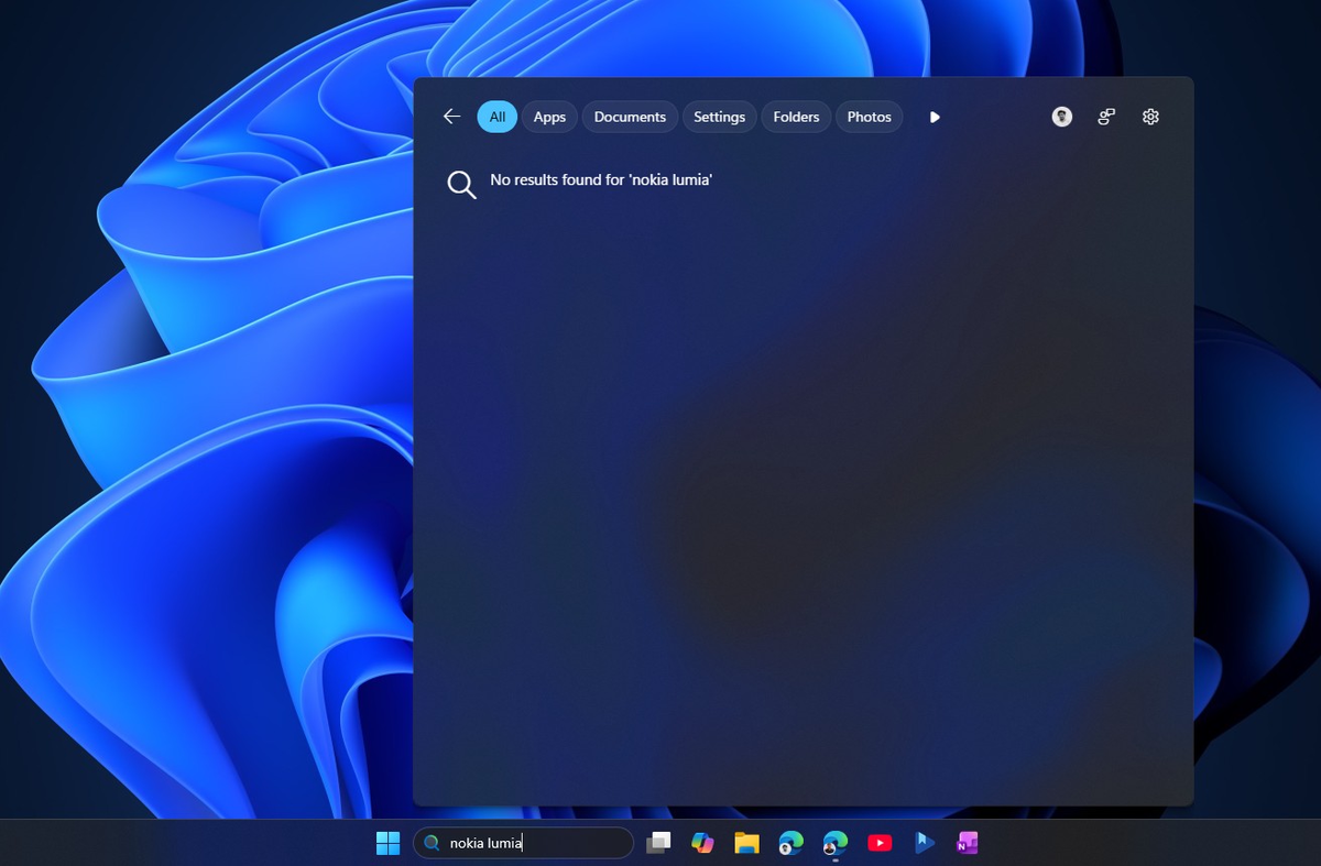 При отключённых веб-результатах и результатах Microsoft Store поиск не показывает ничего, чего нет на ПК.