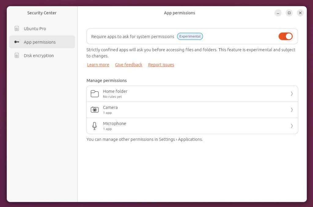 Security Center в Ubuntu 26.04 LTS
