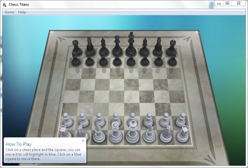 Chess Titans в Windows 7. Источник: Moby Games