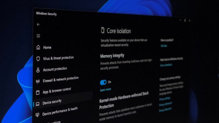 Windows 11 начнёт автоматически включать важную функцию безопасности ядра с октября 2026 года