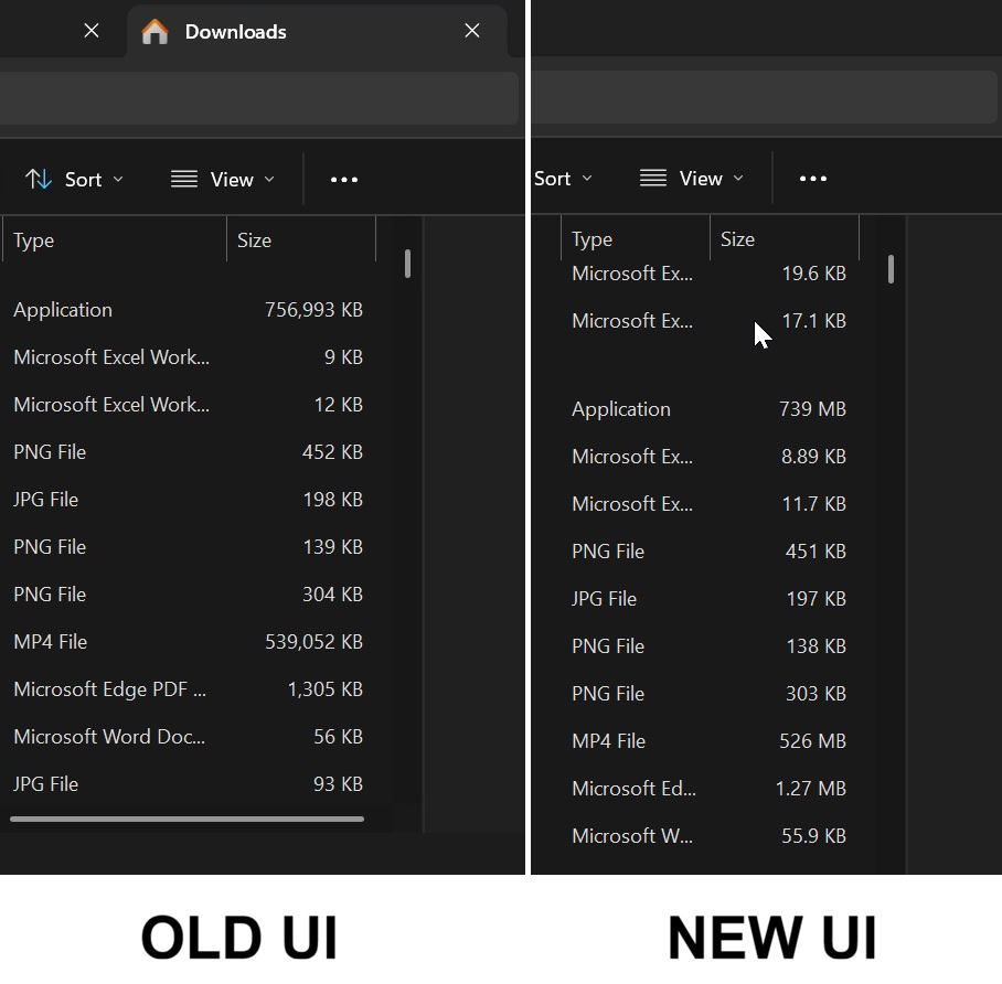 Старый и новый интерфейс Проводника в Windows 11
