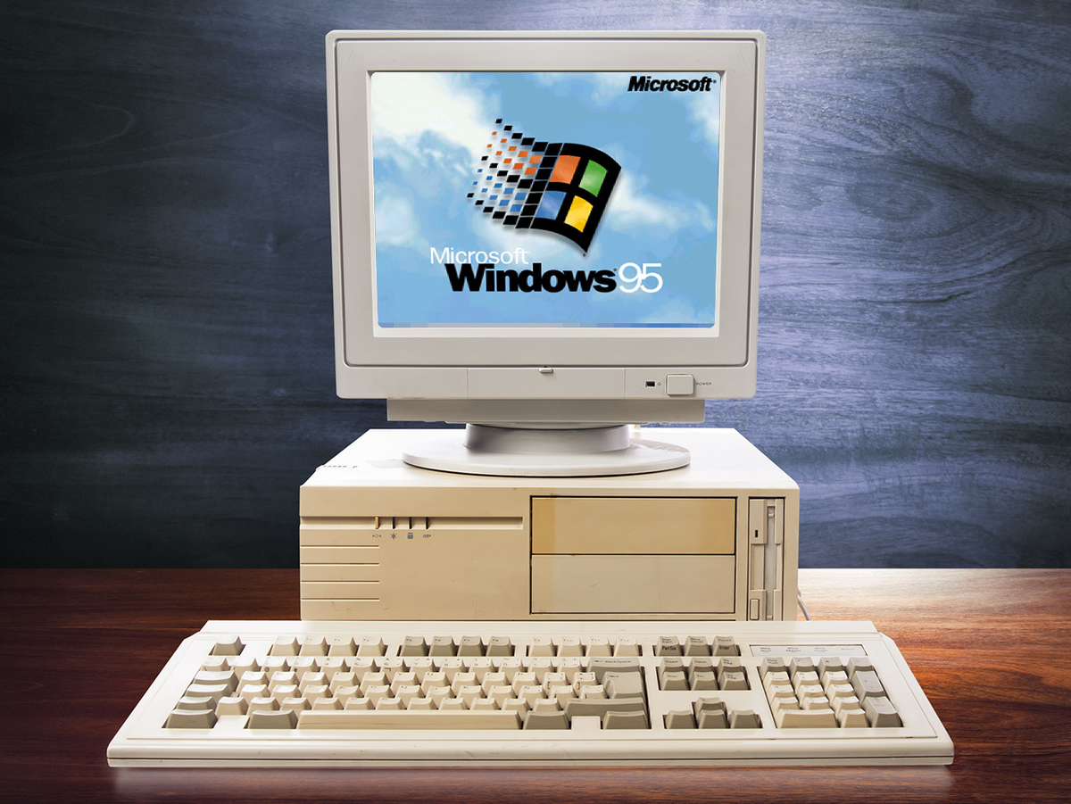 ПК с Windows 95. Источник: Jason Dean via Pinterest