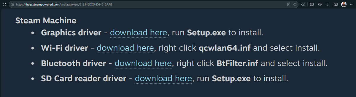 Драйверы Steam Machine для Windows 11