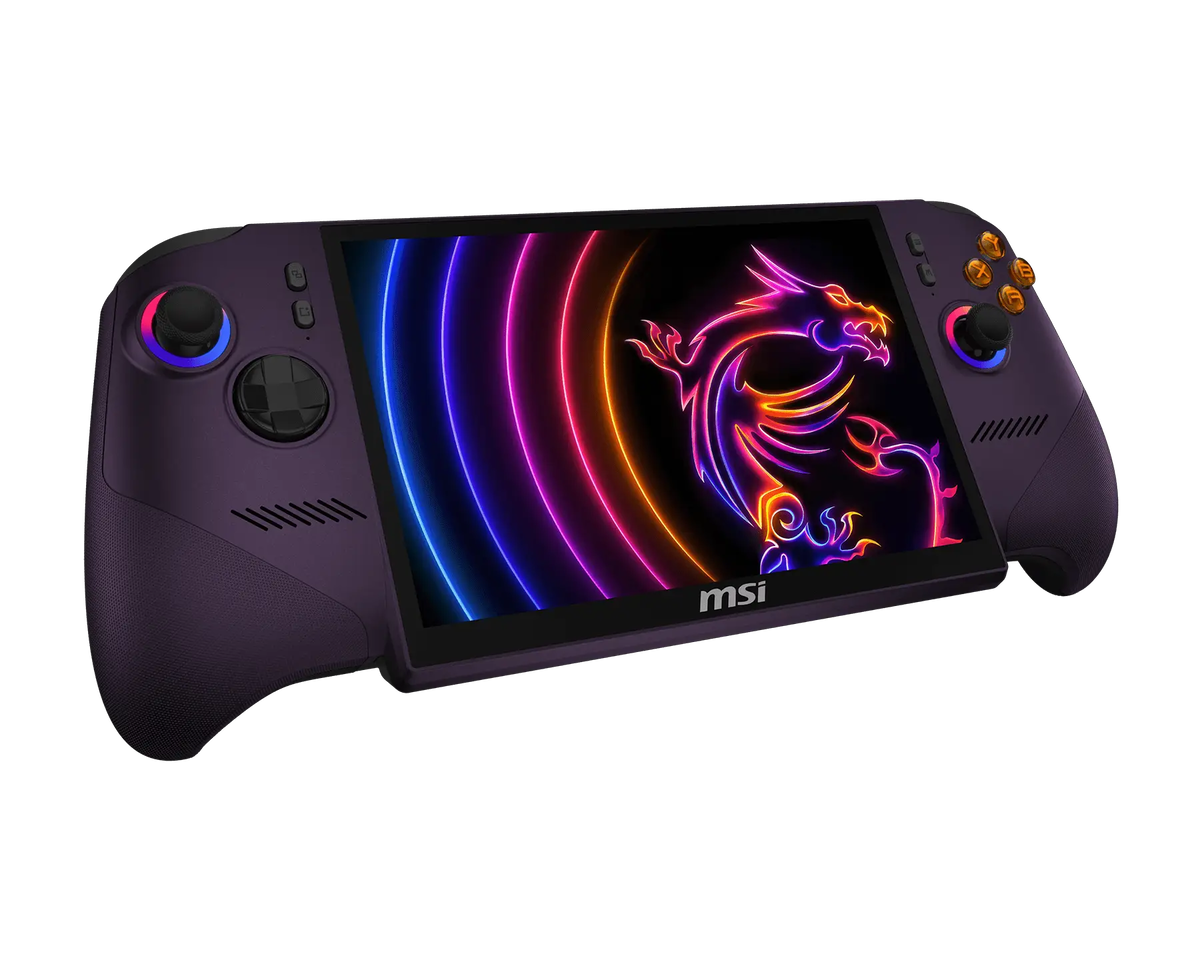 MSI Claw 8 EX AI+, вид сбоку