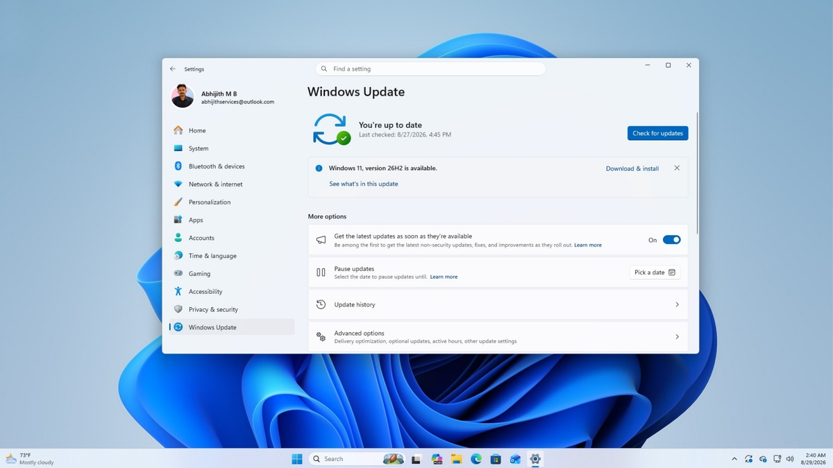 Windows 11, version 26H2 доступна для загрузки.