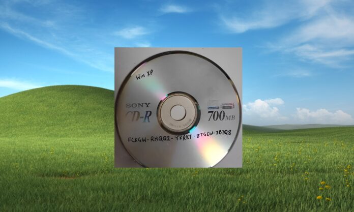 Пиратский CD с Windows XP
