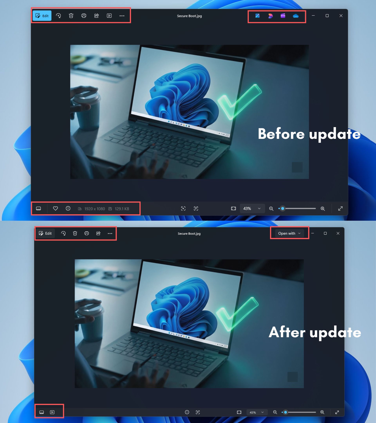 Microsoft Photos по умолчанию стала чище и избавилась от отвлекающих элементов