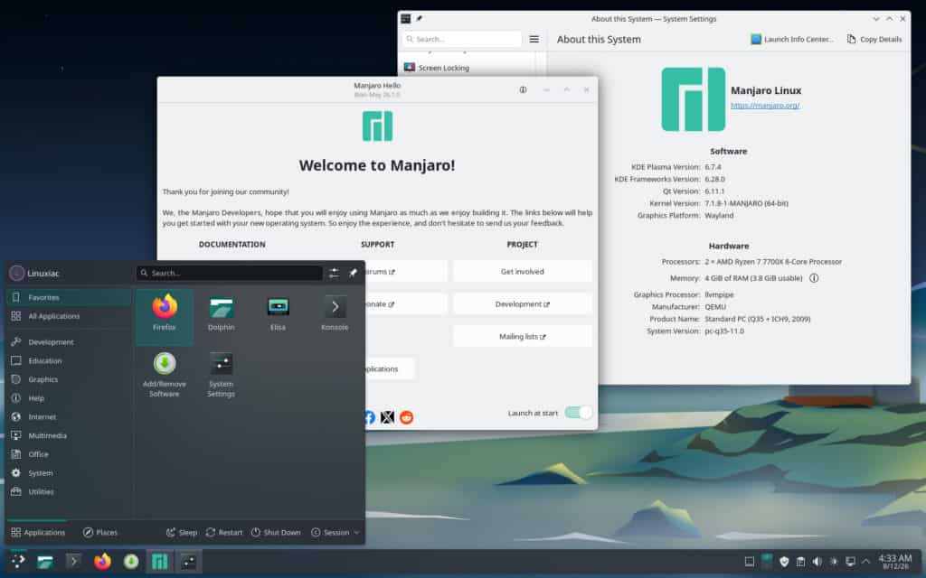 Manjaro 26.1 "Bian-May"
