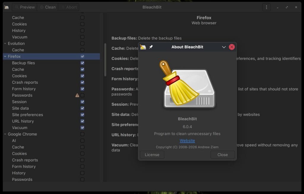 BleachBit 6.0.4