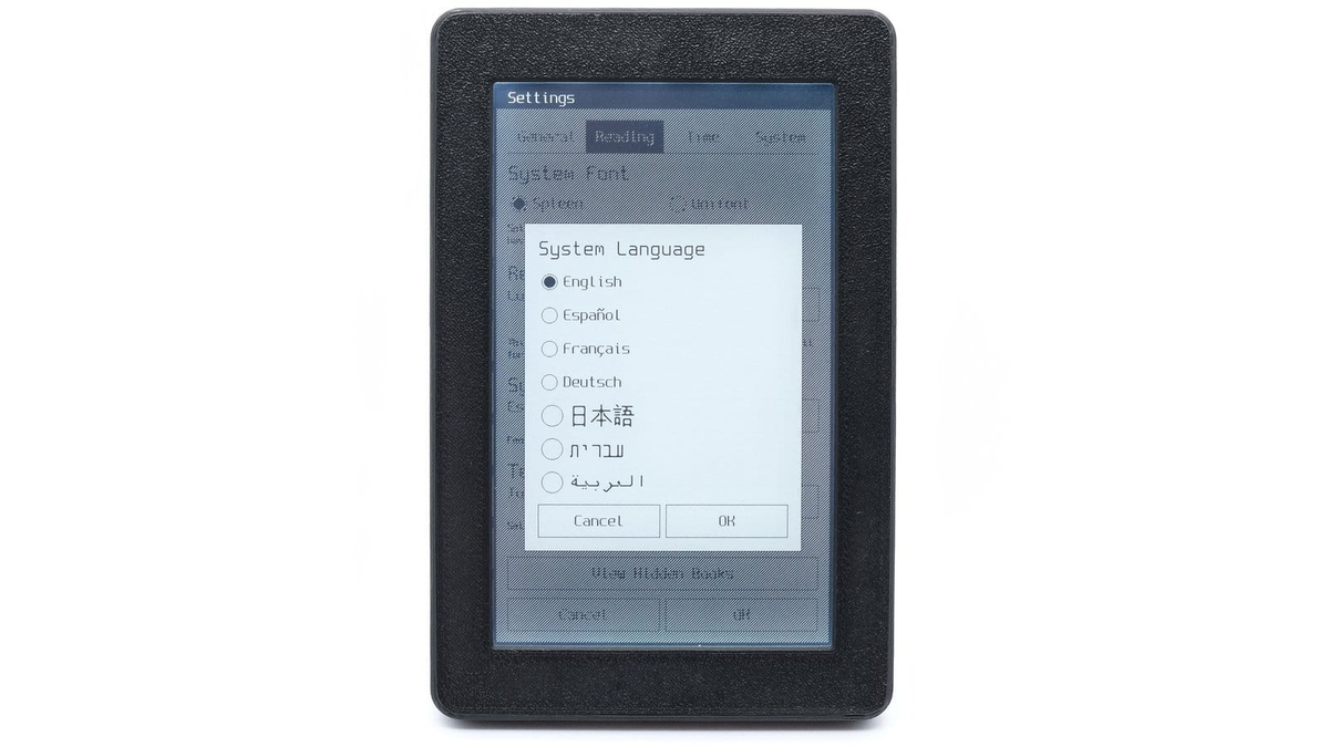 Поддержка языков в Open Book Touch