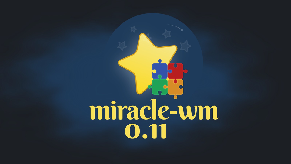 В Miracle-WM 0.11 добавили режим обзора рабочих пространств