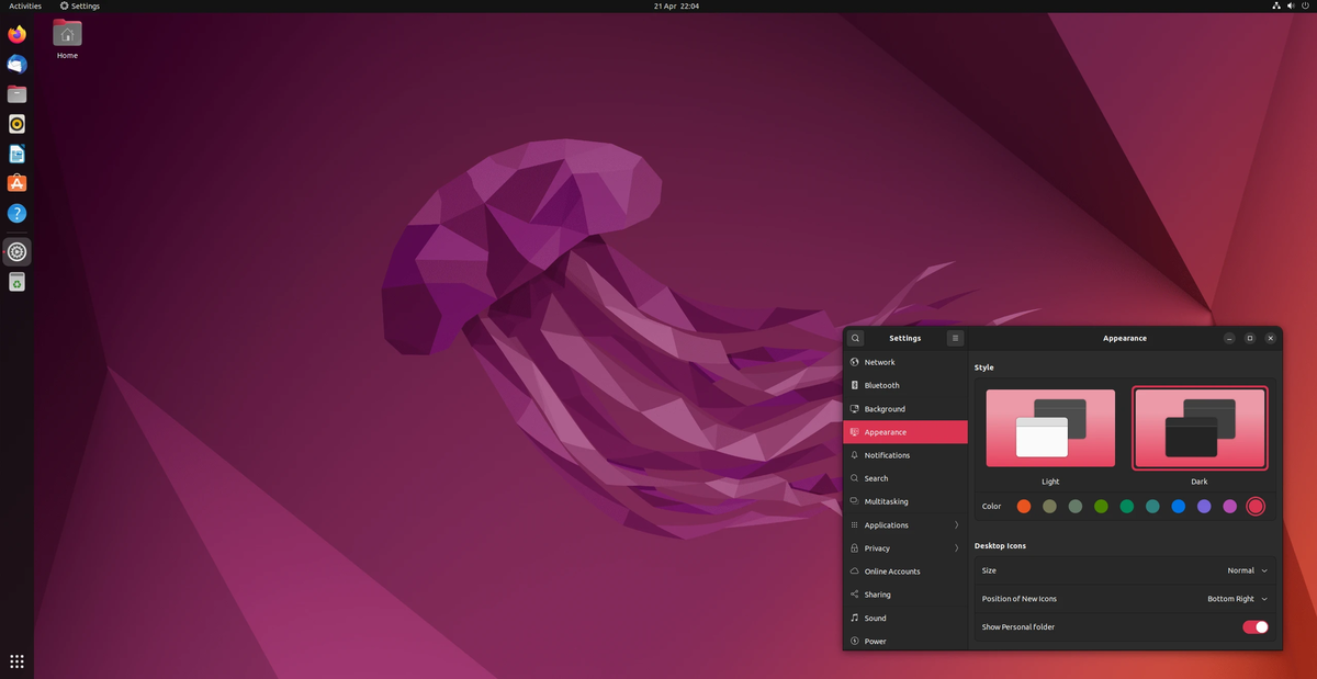 Интерфейс Ubuntu