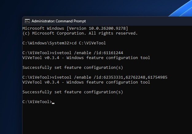Все идентификаторы ViVeTool для активации функций необязательного обновления Windows 11 за август