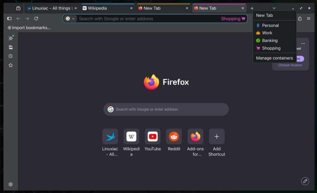 Firefox Containers