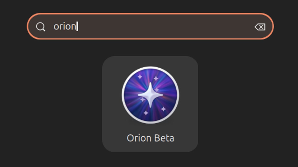 В бета-версии Orion для Linux добавили настройку панели инструментов