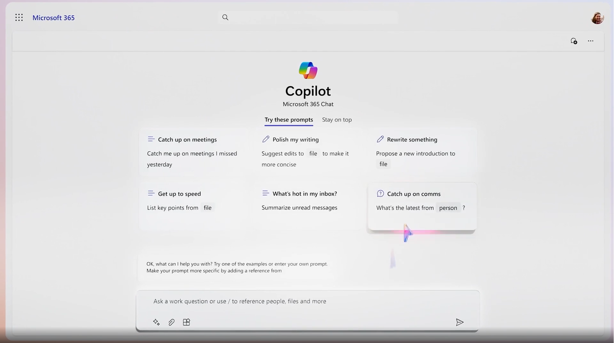 Copilot Microsoft 365 Chat