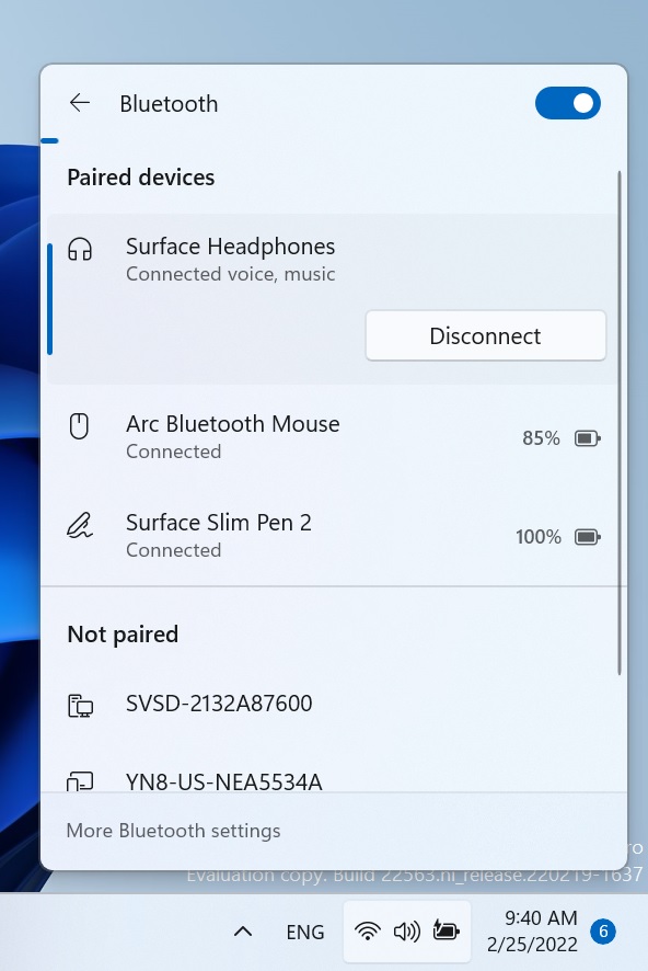 Bluetooth в Windows 11