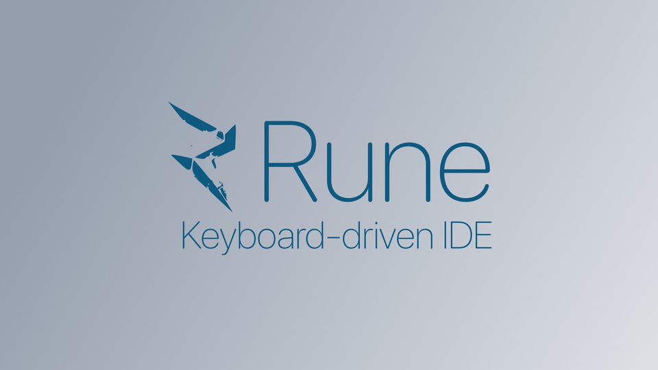 IDE Rune с клавиатурным управлением теперь open source под GPLv3