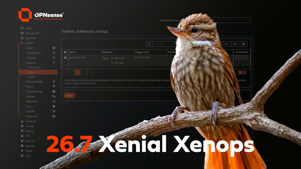 Открытый межсетевой экран OPNsense 26.7 перешёл на FreeBSD 15.1