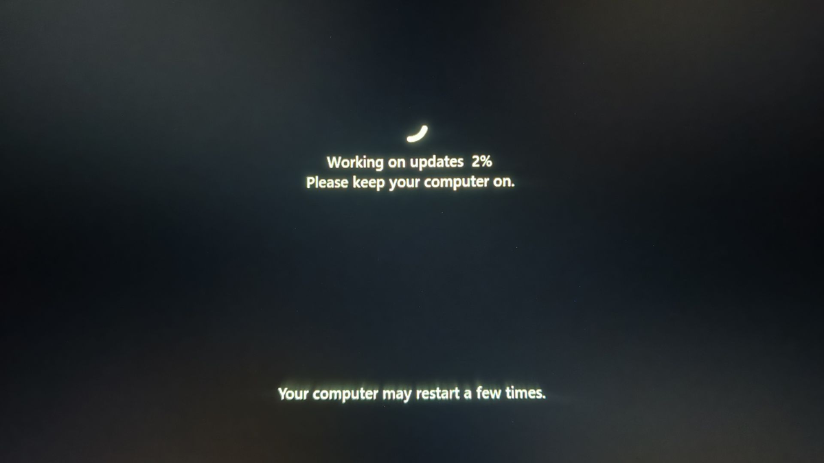 Перезагрузка после обновления Windows