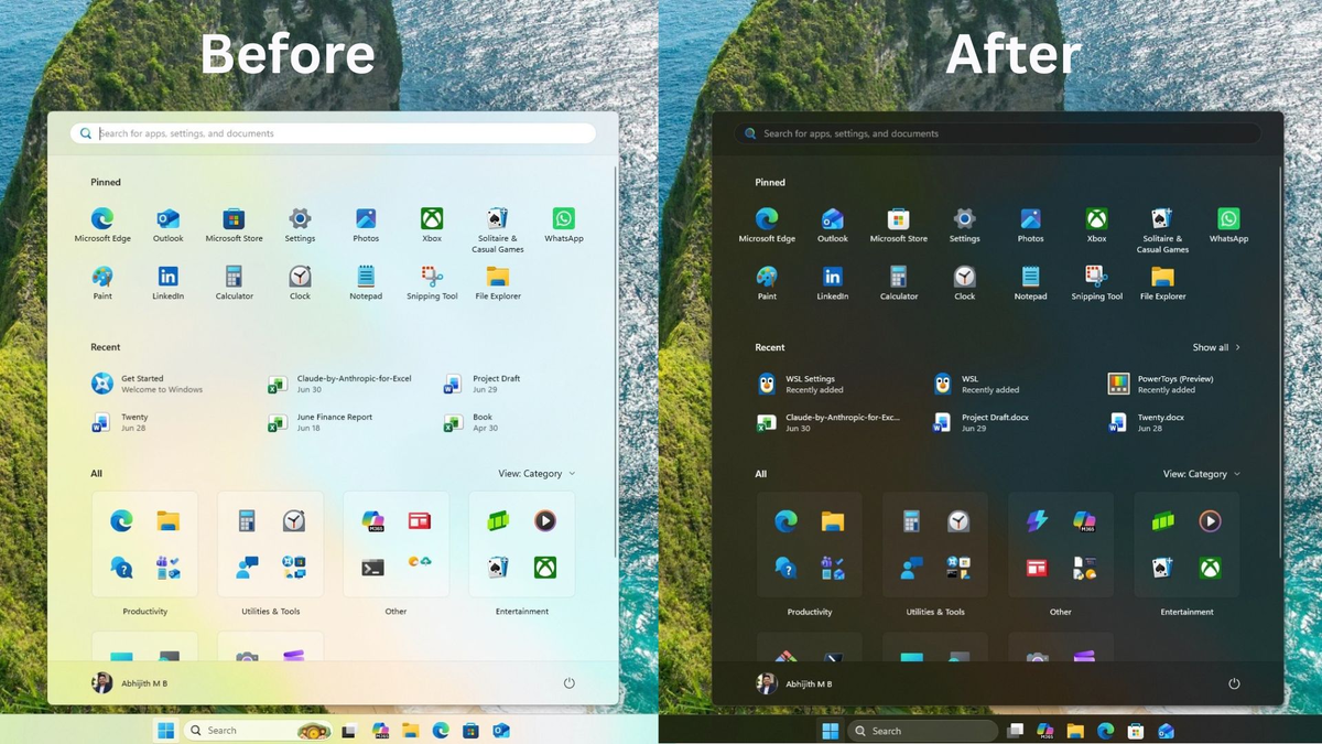 Свежая установка Windows 11 после применения Windows Developer Config.