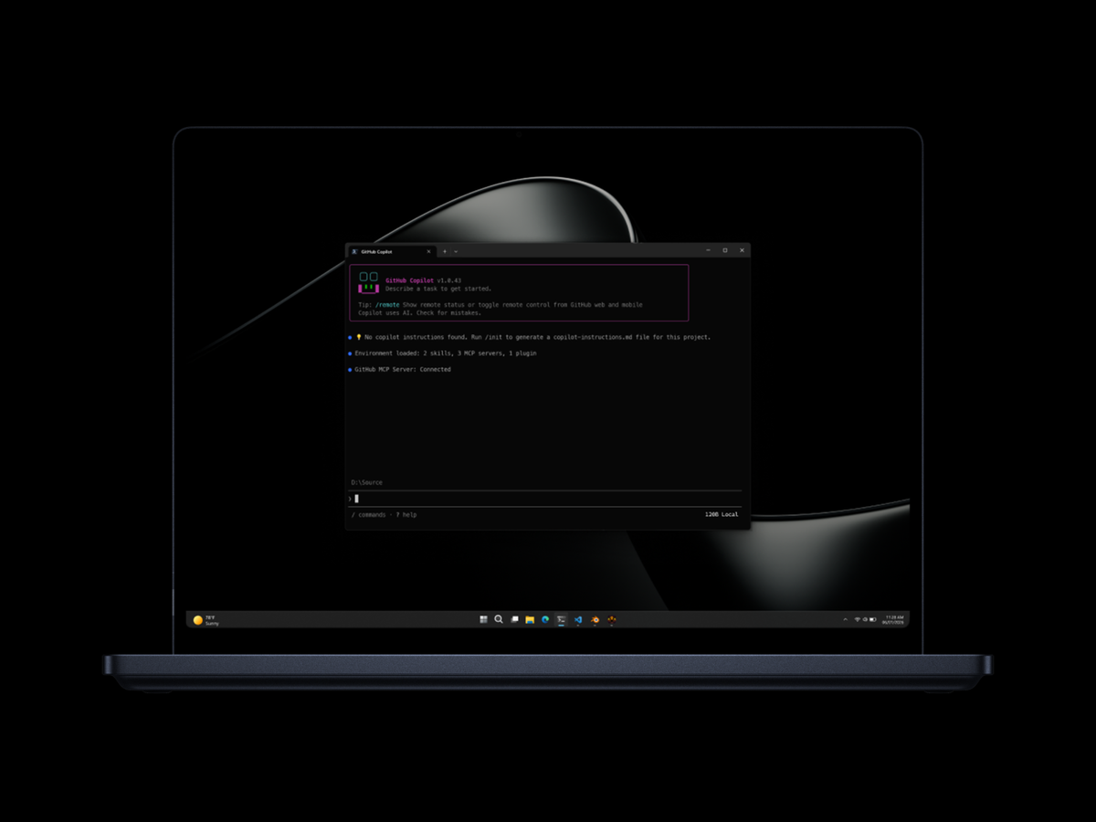 Surface Laptop Ultra running AI models. Image: Microsoft