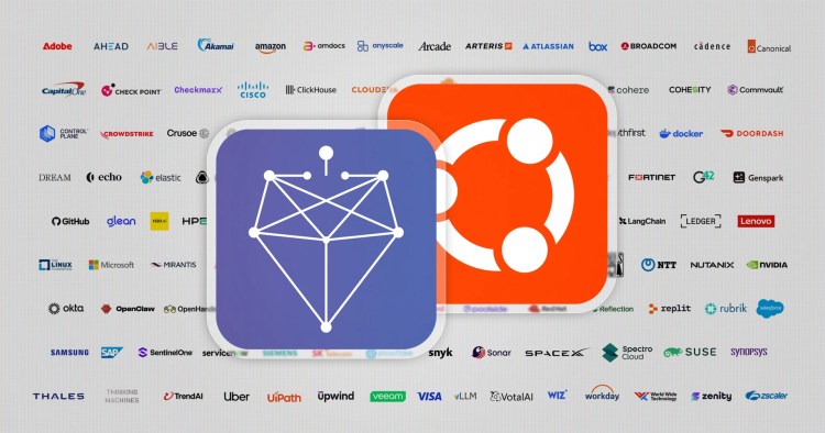 Логотипы Open Secure AI Alliance и Canonical Ubuntu рядом