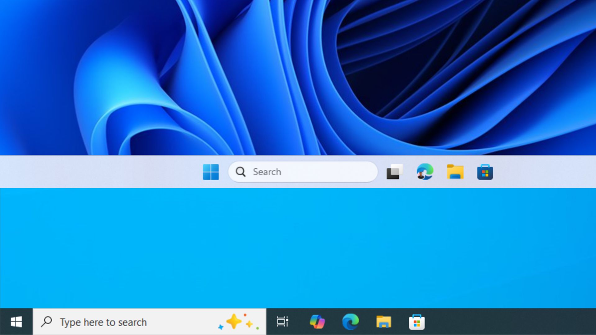 Сравнение панелей задач Windows 11 и Windows 10