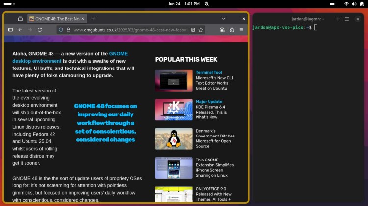 Mosaic в действии (изображение: репозиторий проекта)