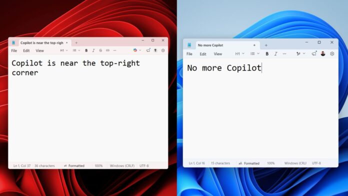 Кнопки Copilot в Windows 11