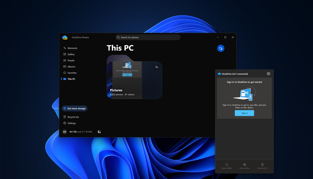 OneDrive Photos для Windows 11