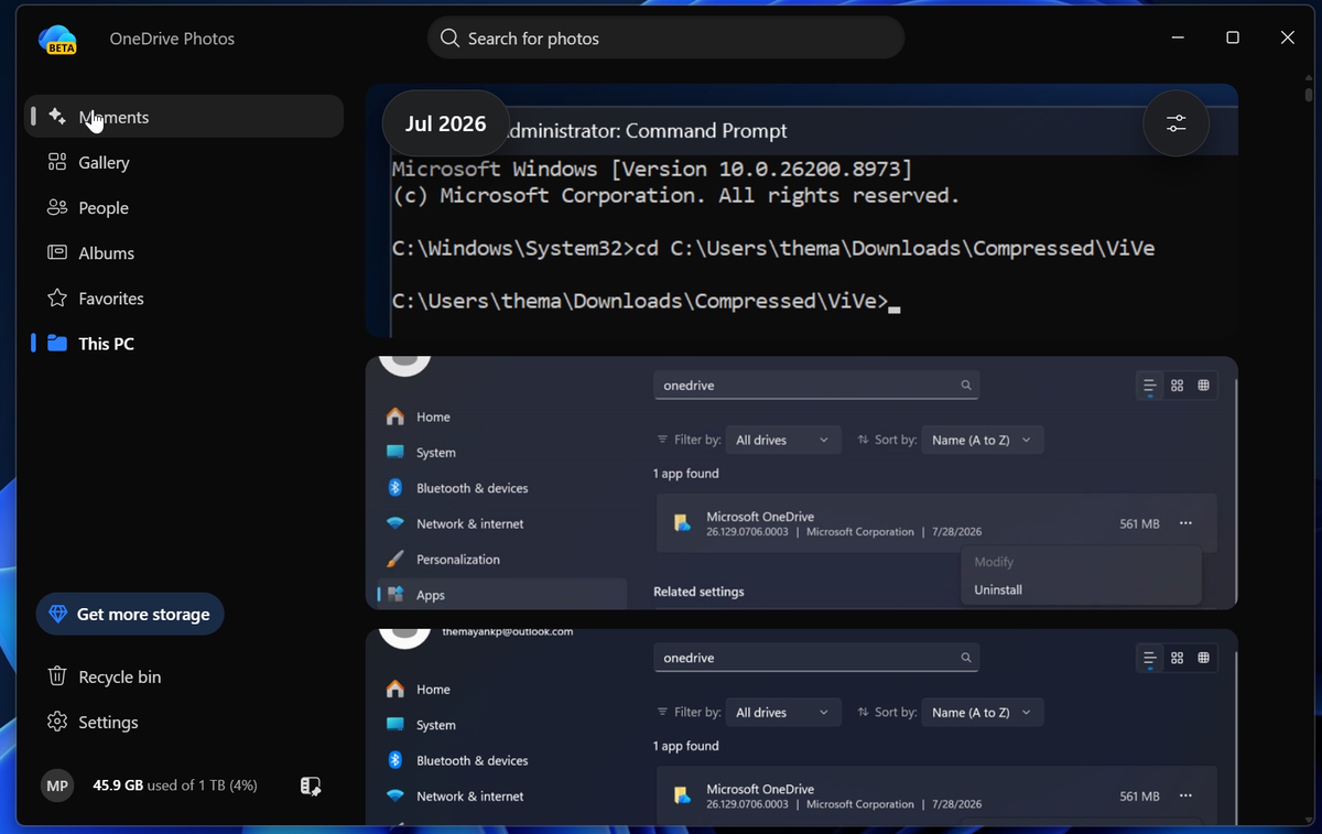 OneDrive Photos - Этот компьютер