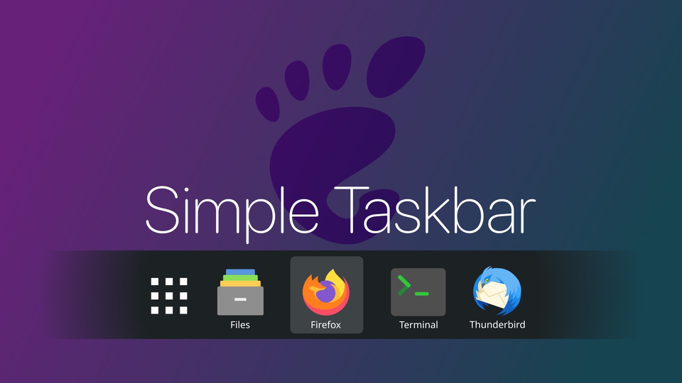 Расширение Simple Taskbar добавляет в GNOME панель задач в стиле Windows 11