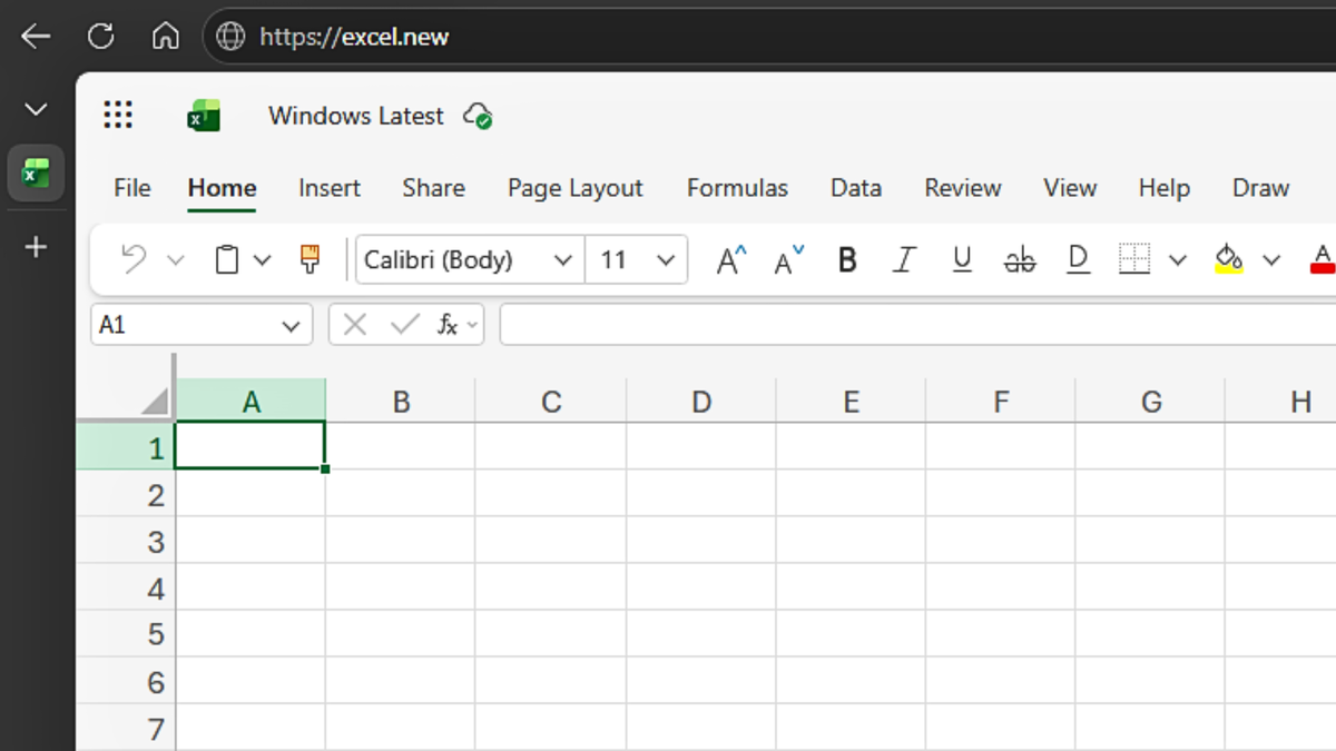 Excel в веб