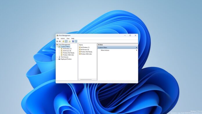 Новое приложение управления печатью на базе WinUI 3 в Windows 11, заменяющее устаревший инструмент администрирования принтеров MMC