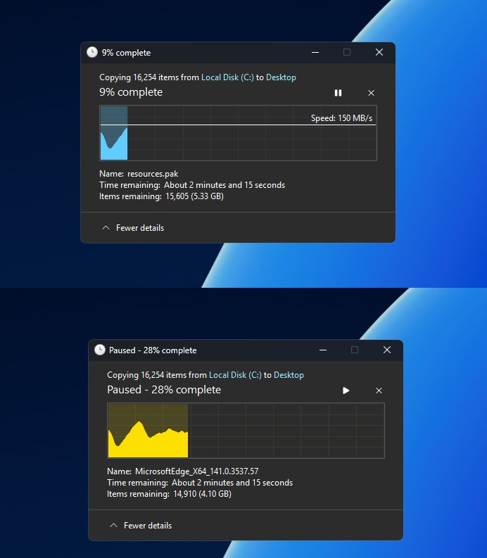 Тёмный режим Windows 11 с цветами