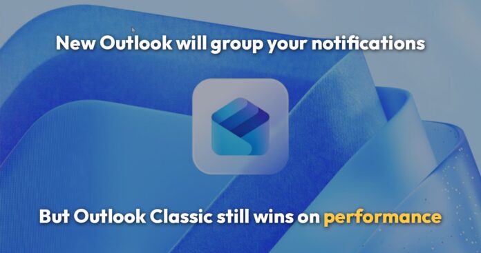 Группировка уведомлений в новом Outlook